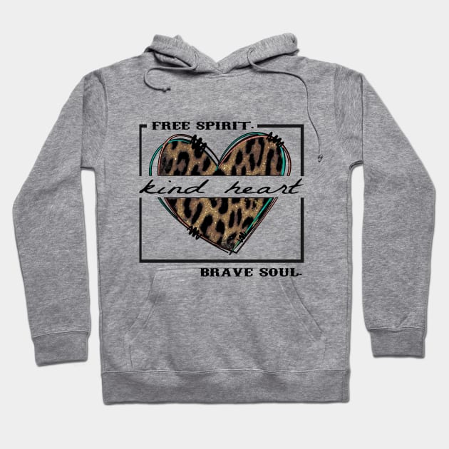 Kind Heart leopard Hoodie by DigitalCreativeArt